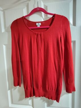 Vibrant red Worthington sweater. Size M.
